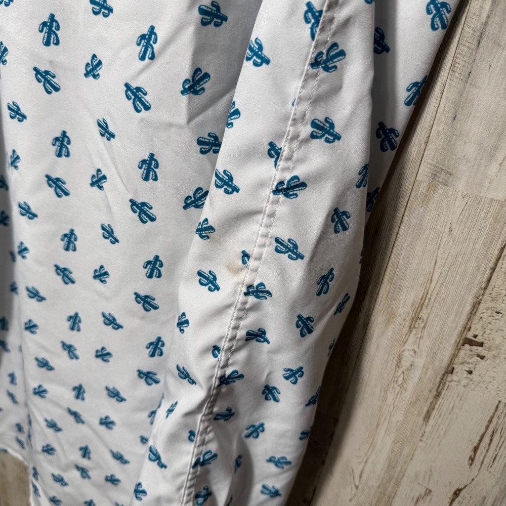 Dixxon Flannel Cactus Print Button‎ Up Short Sleeve Shirt Mens Size Large - Picture 5 of 6